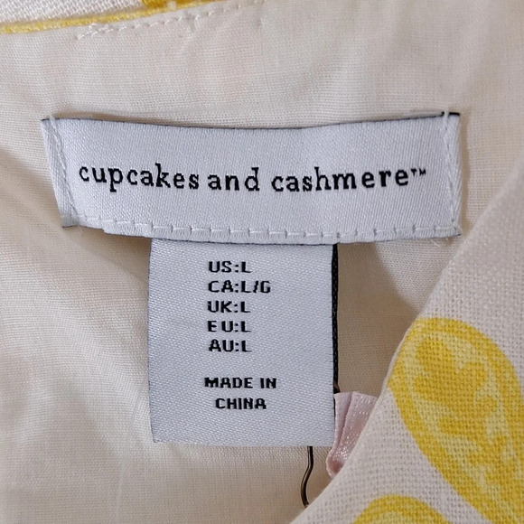 Cupcakes & Cashmere Coquette "NEW" Bohemian Linen Blend Cottagecore Skirt Set L - Picture 8 of 10